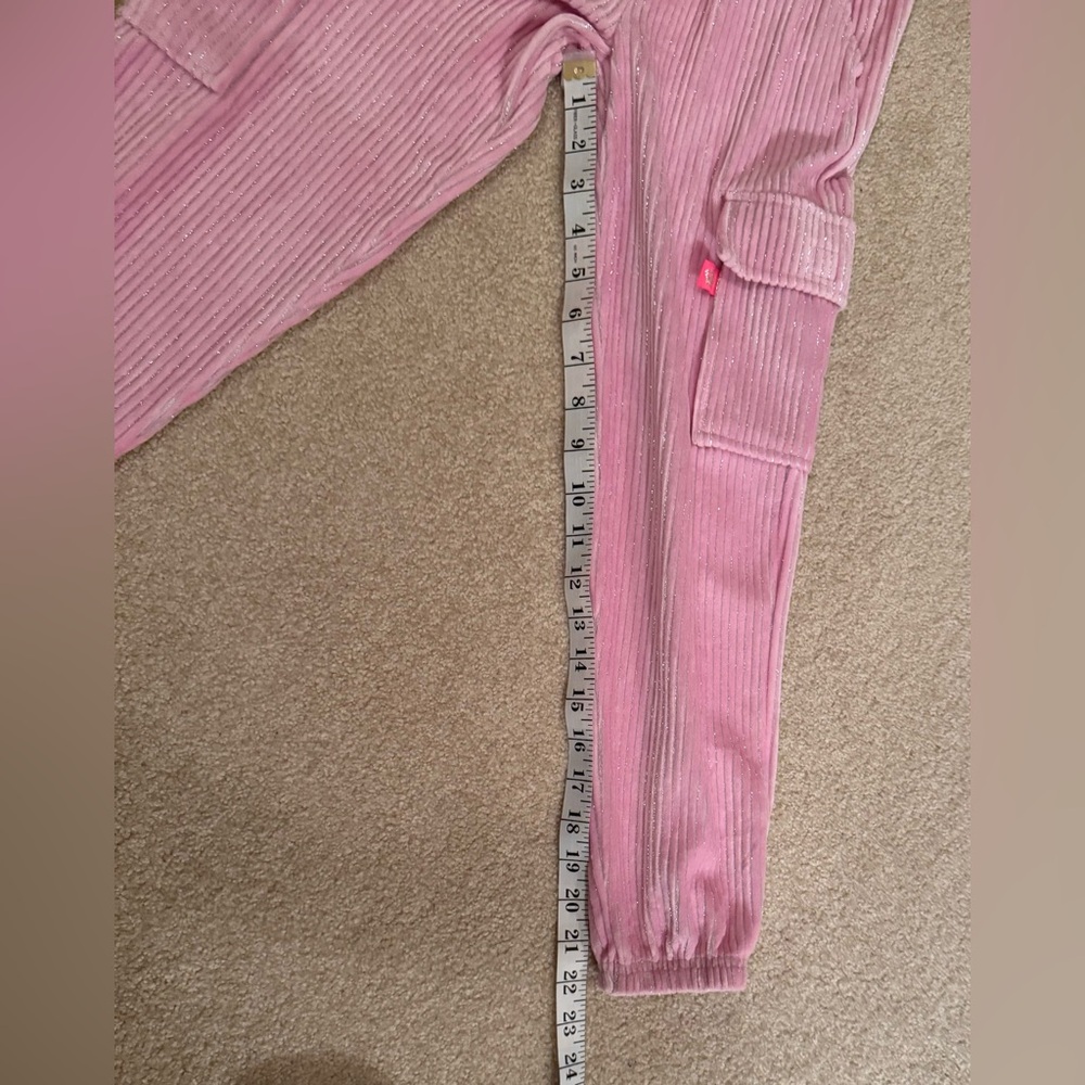 NWT Juicy Couture Pink And Silver Embroidered Corduroy - Picture 11 of 11